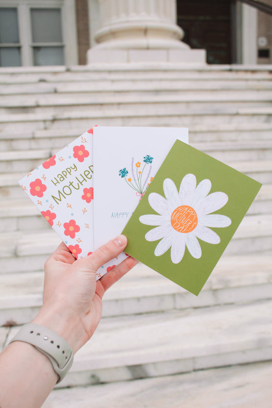 Daisy Print Mother's Day Card