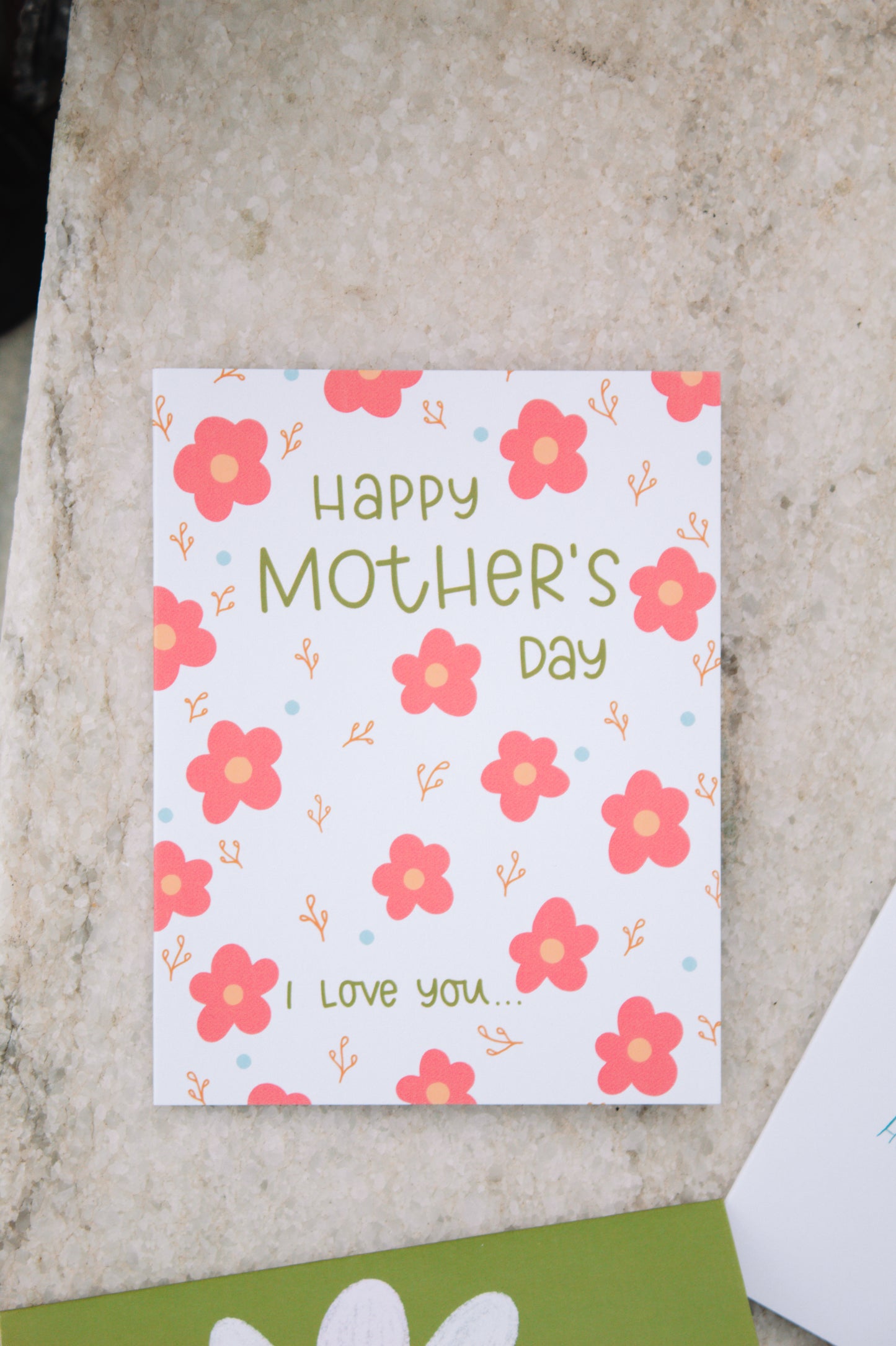 Daisy Print Mother's Day Card