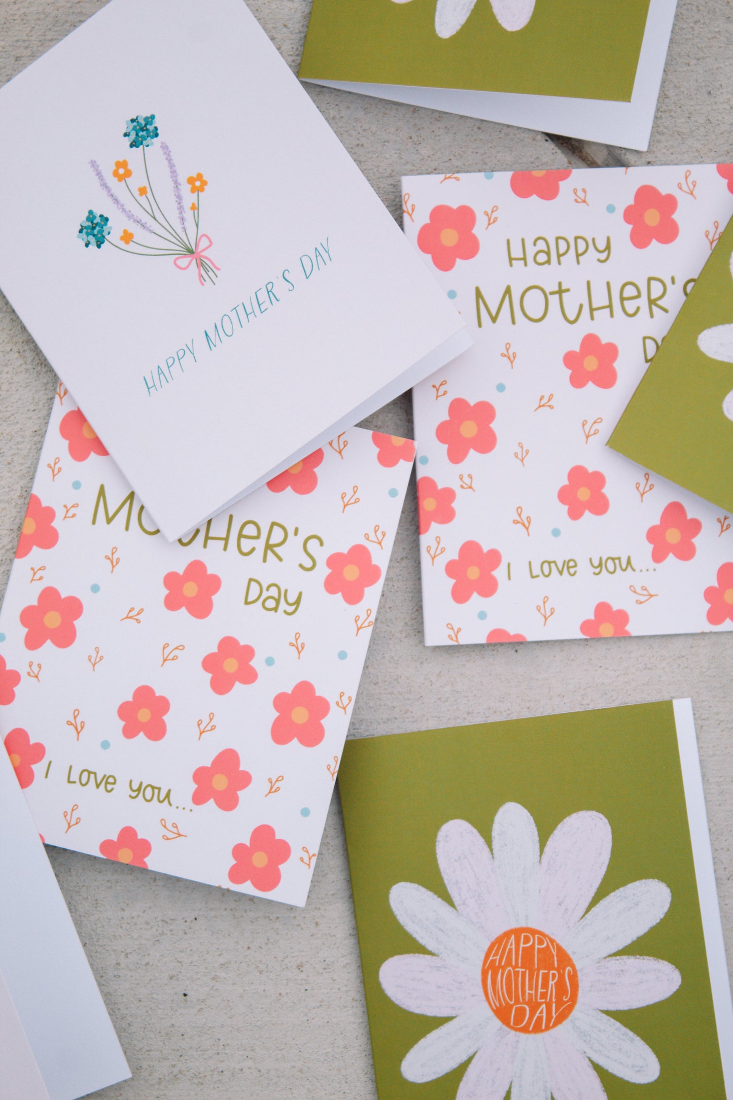 Daisy Print Mother's Day Card