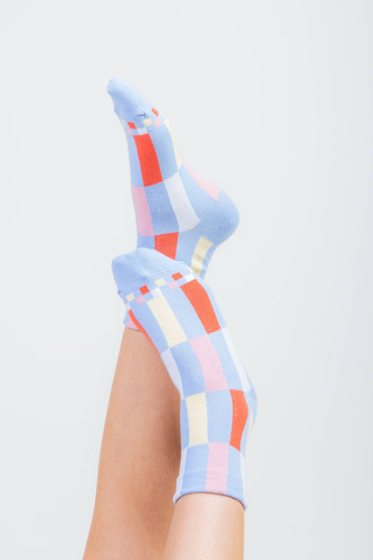 Color Block Casual Socks