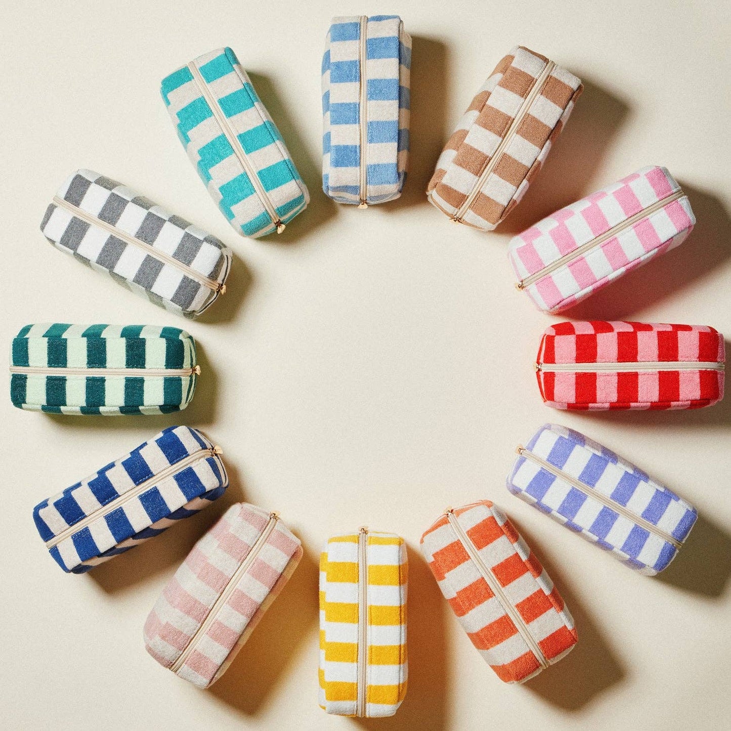 Striped Terry Fabric Bag