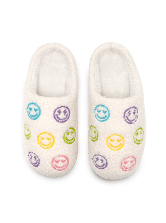 Colorful Smiley Slippers