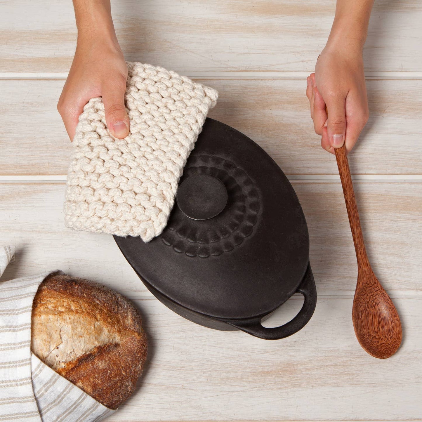 Natural Knit Potholder