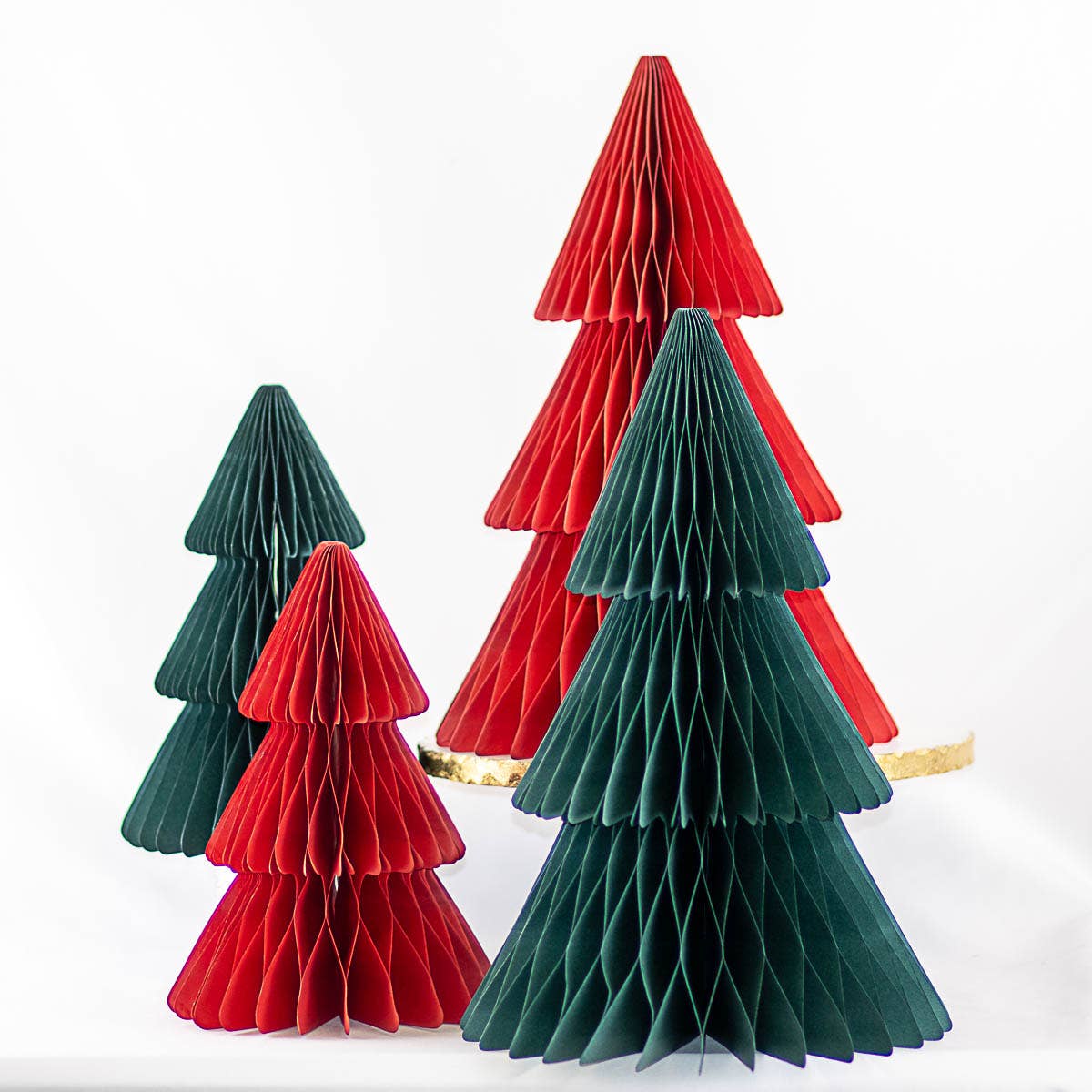 Accordion Paper Tree Dark Green 15"