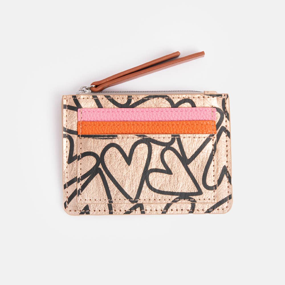 Heart Rose Gold Cardholder