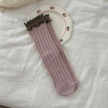 Ruffled Edge Socks