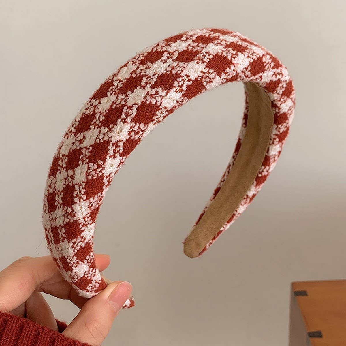 Red Plaid Headband