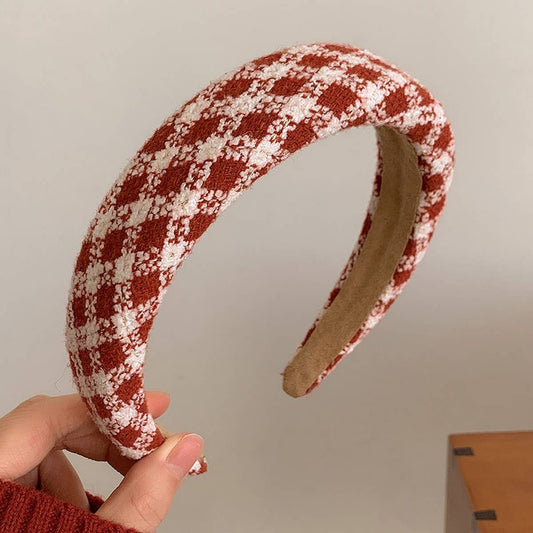 Red Plaid Headband