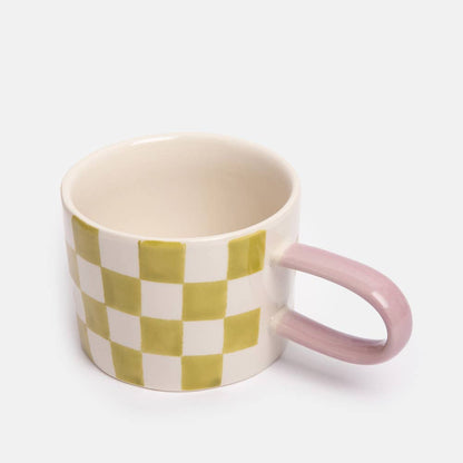 Green Check Mug