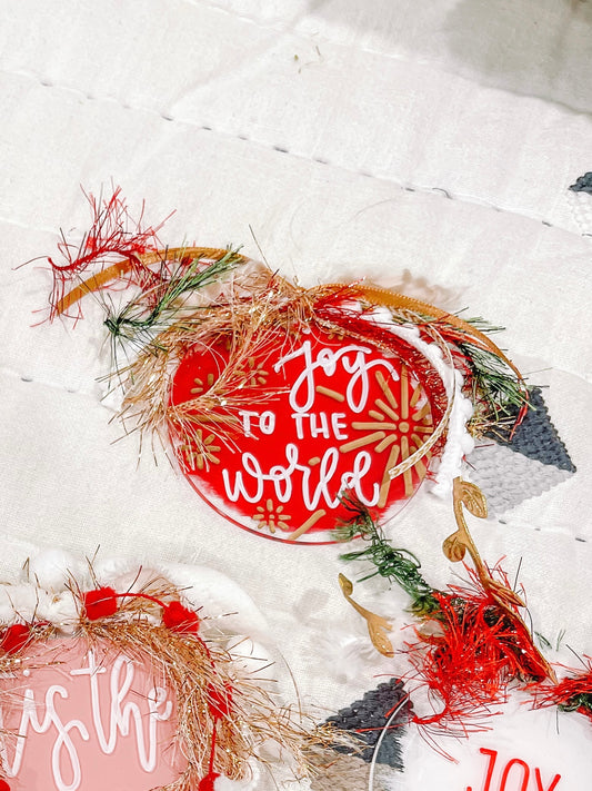 Joy to the World Christmas Ornament