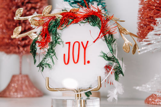 JOY. Christmas Ornament