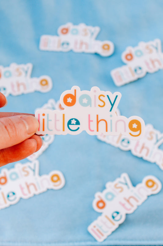 daisy little thing sticker