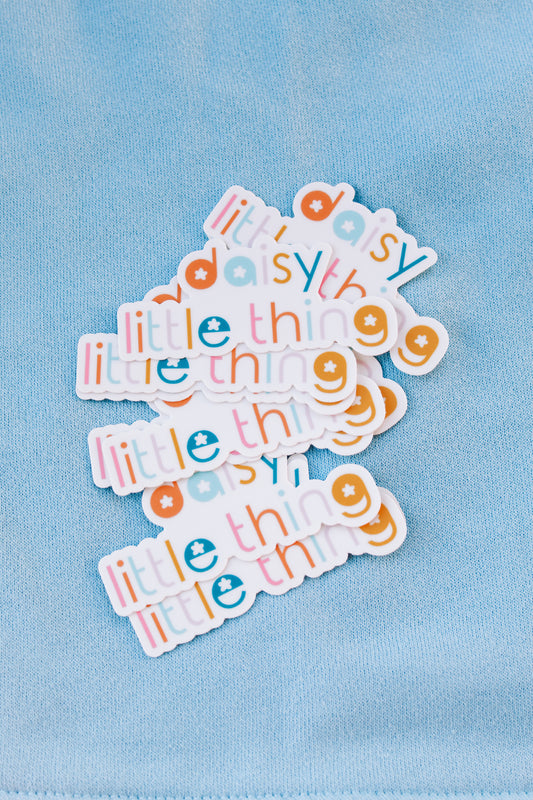 daisy little thing sticker